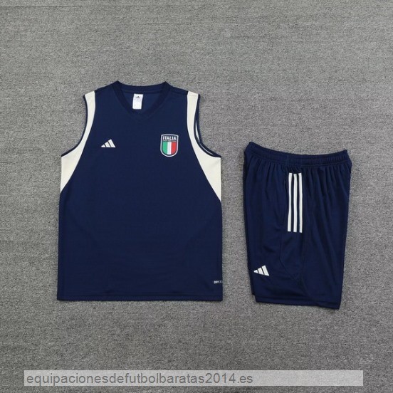 Nuevo Entrenamiento Sin Mangas Conjunto Completo Italia 2023 Azul Baratas
